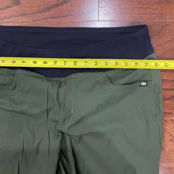 Outdoor Research Zendo Pants Women XL  Green Pull On Hiking Pockets Gorpcore - Picture 3 of 6
